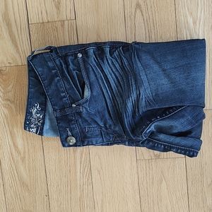 Blue Straight Leg Jeans